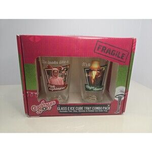 FRAGILE!! Must Be Italian!! A Christmas Story Glasses & Ice Cube Tray Combo NWB